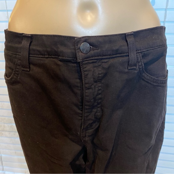 NYDJ Not Your Daughter's Jeans Black High-Rise Straight Leg Jeans Size 10 VGC - Picture 2 of 7